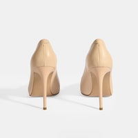 Kadın Ten Deri Topuklu Klasik Ayakkabı