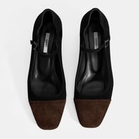 Kadın Vizon Ayarlanabilir Tokalı Süet Topuklu Ayakkabı