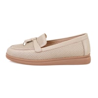 Kadın Vizon Deri Loafer