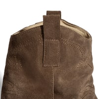 Kadın Vizon İşleme Detaylı Kalın Topuklu Bot