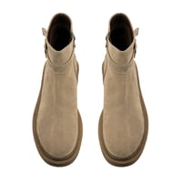 Kadın Vizon Kemer Aksesuarlı Süet Bot