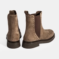 Kadın Vizon Lastikli Süet Chelsea Bot