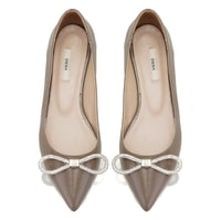 Kadın Vizon Rugan Deri Babet