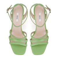 Kadın Yeşil Deri Abiye Sandalet