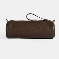 Kahve Deri Kalemlik/Tıraş/Makyaj Çantası