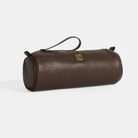 Kahve Deri Kalemlik/Tıraş/Makyaj Çantası