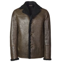 Kahve Diodoro Erkek Kürk Kaban