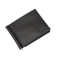 Kahve Erkek Para Klipsli Deri Cüzdan / Kartlık