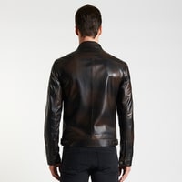 Kahve Kieran Erkek Deri Mont