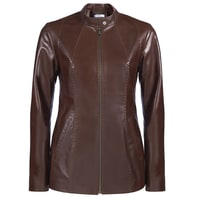 Kahve Marya Kadın Deri Ceket