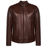 Kahve Moor Erkek Deri Ceket