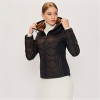 Kahve Nieve Kadın Nubuk Şişme Mont