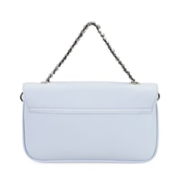 Karla Mavi Kadın Deri Omuz Çantası