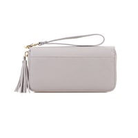 Kathleen Gri Kadın Deri Cüzdan