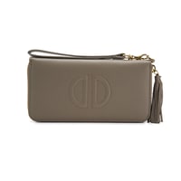 Kathleen Gri Kadın Deri Cüzdan