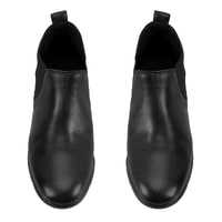 Kayley Siyah Kadın DesaComfort Lastikli Deri Chelsea Bot