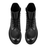 Kenia Siyah Kadın Fermuarlı Deri Bot