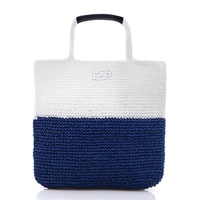 Kevin Lacivert Kadın Hasır Omuz Çantası