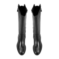 Kiar Siyah Kadın Deri Çizme