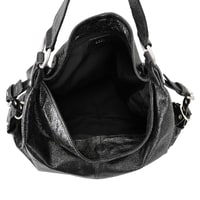 Krista Siyah Kadın Deri Omuz Çantası