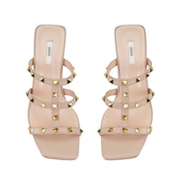 Kristen Bej Kadın Topuklu Deri Terlik