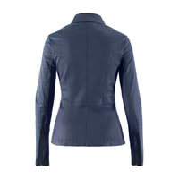 Lacivert Kadın Deri Ceket