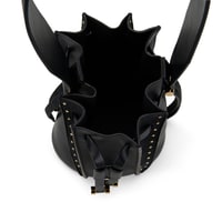 Lesi Siyah Kadın Deri Omuz Çantası