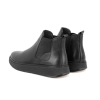 Liene Siyah Erkek Lastikli Deri Bot