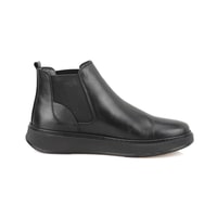 Liene Siyah Erkek Lastikli Deri Bot
