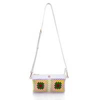 Lila Kadın Örgülü Omuz Çantası