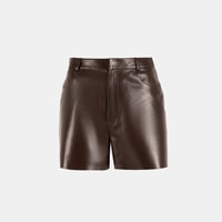 Limited Edition Kadın Kahve Deri Şort