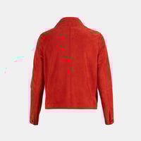 Limited Edition Kadın Kırmızı Süet Kısa Ceket