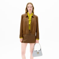 Limited Edition Kadın Taba Fermuarlı Bomber Mont