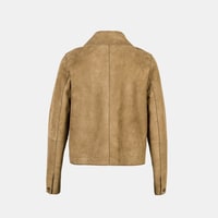 Limited Edition Kadın Vizon Süet Kısa Ceket