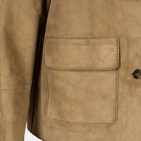 Limited Edition Kadın Vizon Süet Kısa Ceket