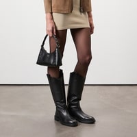 Loar Siyah Kadın Deri Çizme