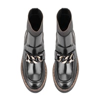 Luca Grossi Fulvia Siyah Kadın Toka Detaylı Lastikli Chelsea Bot