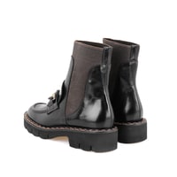 Luca Grossi Fulvia Siyah Kadın Toka Detaylı Lastikli Chelsea Bot