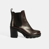 Luca Grossi Kadın Kahve Kalın Topuklu Deri Chelsea Bot