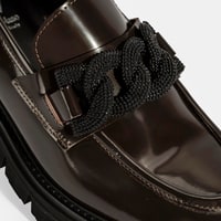 Luca Grossi Kadın Kahve Toka Detaylı Deri Loafer