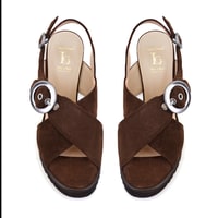 Luca Grossi Kadın Kahve Topuklu Sandalet