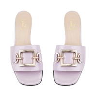 Luca Grossi Kadın Mor Topuklu Terlik