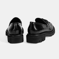 Luca Grossi Kadın Siyah Toka Detaylı Deri Loafer