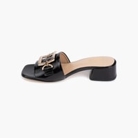 Luca Grossi Kadın Siyah Topuklu Terlik