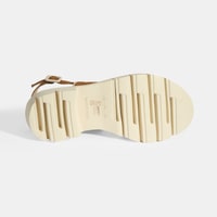 Luca Grossi Kadın Taba Ayarlanabilir Toka Aksesuarlı Süet Sandalet