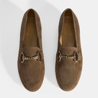 Luca Grossi Kadın Vizon Toka Aksesuarlı Süet Loafer