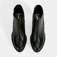 Luca Grossi Kadın Yeşil Platform Topuklu Rugan Bot