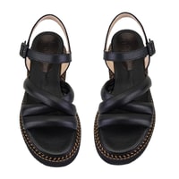 Luca Grossi Rachele Siyah Kadın Ayarlanabilir Tokalı Sandalet