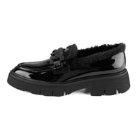 Luca Grossi Siyah Kadın Rugan Loafer