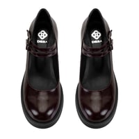 Luisa Bordo Kadın Topuklu Mary Jane Deri Klasik Ayakkabı